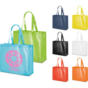 Bolsa non-woven laminado publicitaria brillante de 110 g/m²