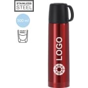 Termo personalizado de acero inox con taza  (500 ml)