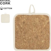 Agarrador personalizado de algodón y corcho para impresión