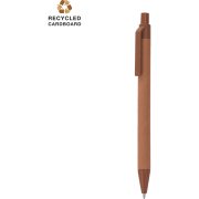 Bolígrafo cuerpo color de cartón reciclado y caña de trigo