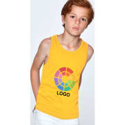 Camiseta de tirantes personalizada semientallada de niño Texas Roly 175