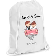Mochila plana para boda poliester