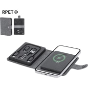Cargador inalámbrico 15w personalizado de poliéster RPET 300d