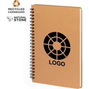 Libreta personalizada ecológica de papel de piedra 15 x 21.2 cm
