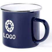 Taza de acero inox. vintage personalizada por 1 cara (380 ml)
