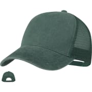 Gorra 5 paneles vintage personalizada de algodón lavado y malla transpirable