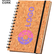 Libreta ecológica de corcho y cierre elástico 16 x 21 cm