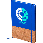 Libreta publicitaria de corcho y polipiel 14,7 x 21 cm