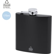 Petaca personalizada de acero inox reciclado (175 ml)