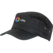 Gorra tipo militar de algodón y ajuste en velcro