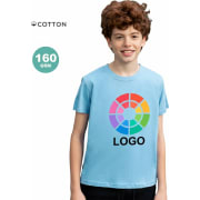 Camiseta personalizada algodón suave y resistente de niño Seiyo 160