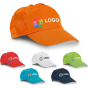 Gorra para niños 100% poliéster con ajuste en velcro