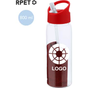 Bidón de RPET personalizado con toalla 120 g/m2 (800 ml)