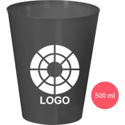 Vaso fiesta plastico ligero poco resistente personalizado (500 ml)