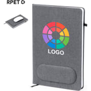 Libreta alfombrilla personalizada RPET con soporte ergonómico 14.7 x 21 cm