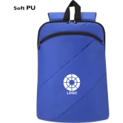 Mochila acolchada para portátil 15' de PU con cinta de transporte