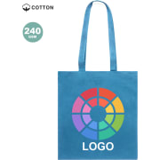 Bolsa de tela personalizada de algodón resistente 240g/m2