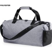 Bolso multiusos bicolor gris y negro poliéster 600D asas en nylon