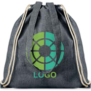 Mochila saco eco personalizable de algodón reciclado 140 gr/m²