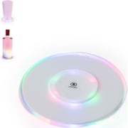 Posavasos grande de acrílico de luces LED multicolor publicitario