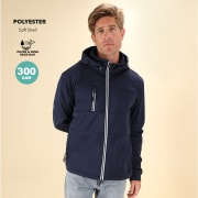 Chaqueta soft shell personalizada resistente al viento y agua Grechel