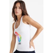 Camiseta de tirantes publicitaria de punto liso de mujer Carolina Roly 220