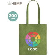 Bolsa ecológica personalizada de tela de cáñamo 200 g/m²