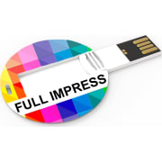Tarjeta USB redonda personalizada y original para publicidad (mín. 100)
