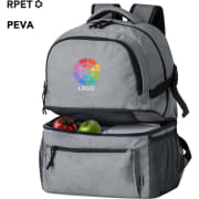 Mochila con compartimento isotérmico en poliéster 600D RPET y asas acolchadas