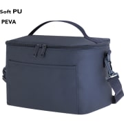 Nevera en PU interior PEVA con asa y cinta bandolera