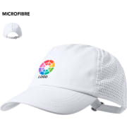 Gorra personalizada 5 paneles de microfibra con cierre hebilla