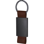 Llavero personalizado en aluminio mate con cinta PU reciclada