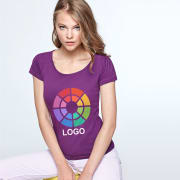 Camiseta manga corta cuello redondo de mujer Guadalupe Roly 155