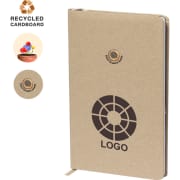 Bloc notas personalizado de cartón reciclado con semillas 13.5 x 21 cm