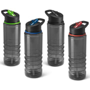 Botella deportiva de plástico sin BPA con pajita (650 ml)