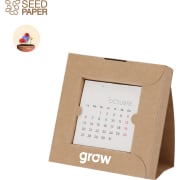 Calendario sobremesa en papel de semilla personalizado