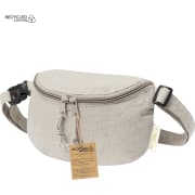 Riñonera de algodón reciclado 220gr/m2 con doble cremallera personalizada