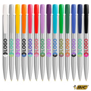 Bolígrafo media clip glacé ecológico personalizado BIC
