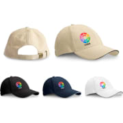 Gorra personalizada 6 paneles sandwich 100% algodón 