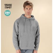 Sudadera eco algodón orgánico y RPET con capucha Dretius 280