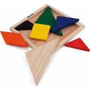 Puzzle tangram de madera