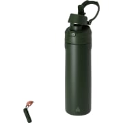 Bidón térmico acero inox reciclado con cierre hermético pajita y práctica asa (700 ml)