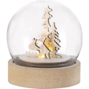 Adorno personalizado bola navideña iluminada LED acrílico mdf