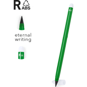 Lápiz eco infinito publicitario de RABS de colores con goma y capuchón