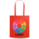 Bolsa feria personalizada de non woven asas largas 80 g/m² rojo