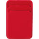 Tarjetero magnético silicona 2 compartimentos rojo