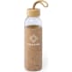 Bidón personalizado de cristal y bambú con funda de corcho (500 ml)