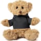 Peluche personalizado osito cariñoso con camiseta de colores negro