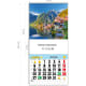 Mini calendario con imán 2026 prefabricado para nevera CN48/lago