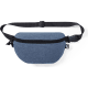 Riñonera de poliéster 600D RPET con cinta ajustable azul marino